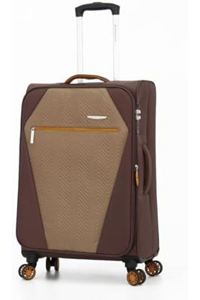 Giordano Soft Travel Bag With Dual Spinner Wheels 25/163123/3tr Brown
