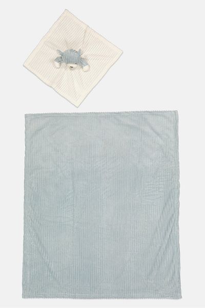 Snuggle Tots Baby Bear Ribbed Comforter And Blanket
