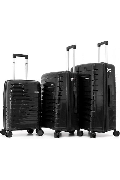 Capital Double Spinner Polypropylene Trolley Bags 25/167231/3TR-BLACK
