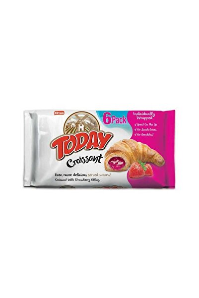 Elvan Today Kruvasan Çilekli 40 Gr. 6 Adet (1 Kutu)
