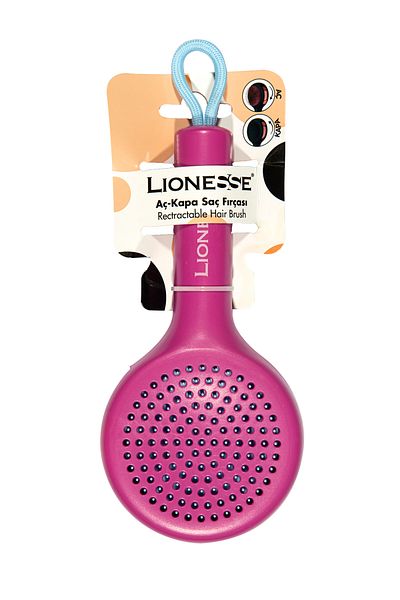 Lionesse Open-Close Hair Brush 8912 Pink