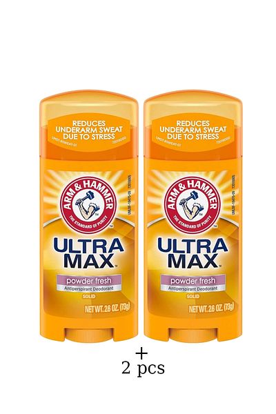Arm&Hammer قطعتين جل مضاد ومزيل العرق الترا ماكس من ارم اند هامر - 73 جم، منعش عود، 2.6 أونصة سائلة