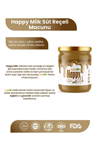 zadelife Happy Milk Süt Reçeli 240 Gr