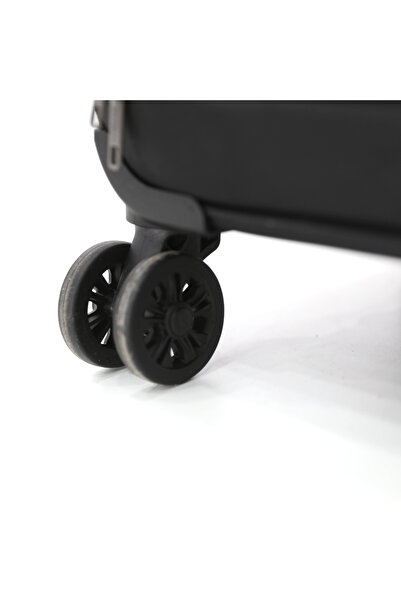 Titan softside Double Spinner Wheel Luggage Trolley Bag 17 inch Cabin Size, Black