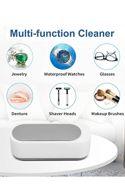 MACON جهاز تنظيف بالموجات فوق الصوتية محمول - ٤٥ كيلوهرتز للمجوهرات والنظارات...