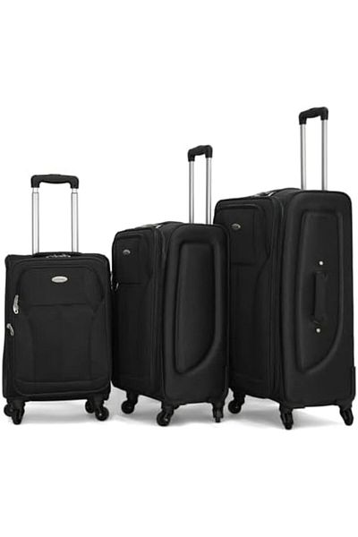 Giordano Set Of 3 Travel Bags Sizes L 28-m 24-s 20 - Black