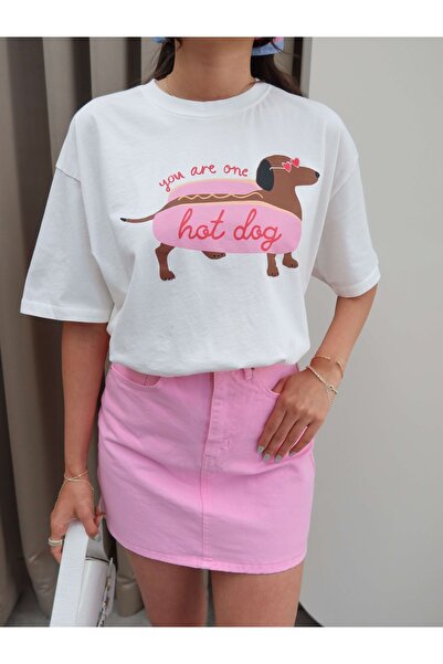 ESRAHELVACI Μπλουζάκι με στάμπα Hot Dog