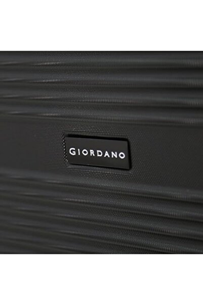 Giordano Luggage Set of 3 Sizes 32/26/20, Double Spinner Wheels with Digital Lock (Black, 32IN/26IN/