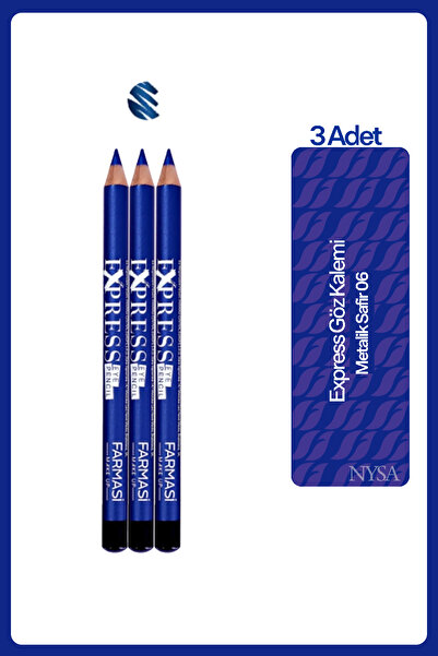 Farmasi Express Göz Kalemi - Metalik Safir 06 - 3 Adet