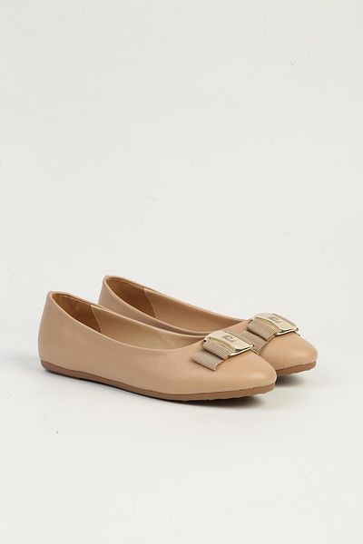 Pierre Cardin Beige Women's Ballerinas Pc-54752