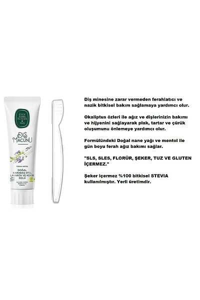 Eyüp Sabri Tuncer Eyüp Sabri̇ Tuncer Macaron Liquid Soap, Blackberry-Lavender Tooth Paste and Toothbrush Box, Cream