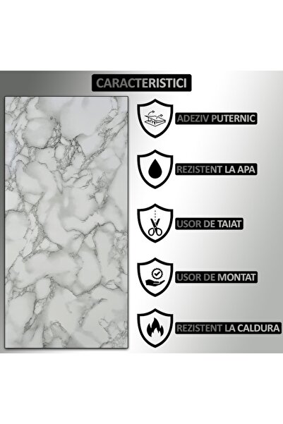 NEXTLY Set of 50 Self-Adhesive Wallpaper Imitation Marble, Waterproof, Adjustable, Strong Adhesive, Lightweight