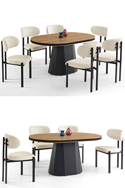 Eymense Nagano 6 Sandalyeli Mutfak Masa Takımı