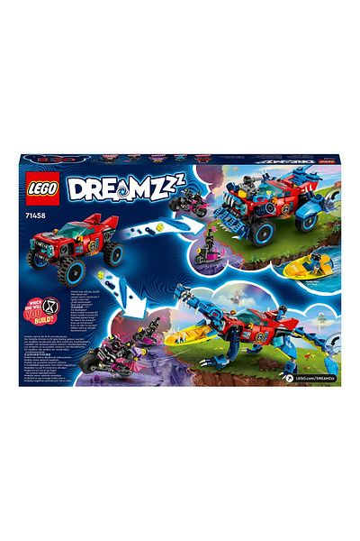 LEGO Dreamzzz Crocodile Car Toy 2 In1 71458 Building Set 494 Pieces