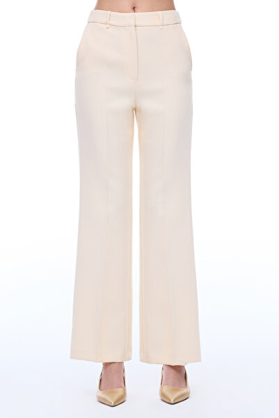 Perspective Morningstar Slim Fit Long Light Beige Trousers