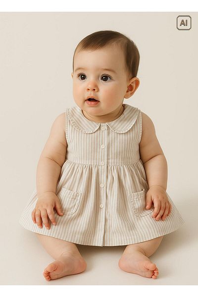 kitikate Organic Arata Beige Dress
