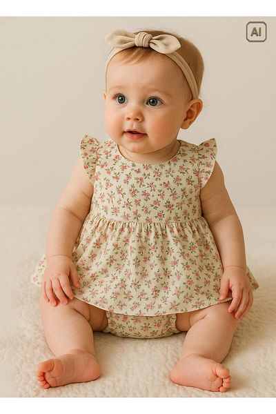 kitikate Organic Sara Topdon Dress Natural
