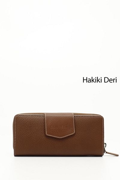 GÖNDERİ(R) Women/Girls Tabaya Mink Genuine Leather Wallet