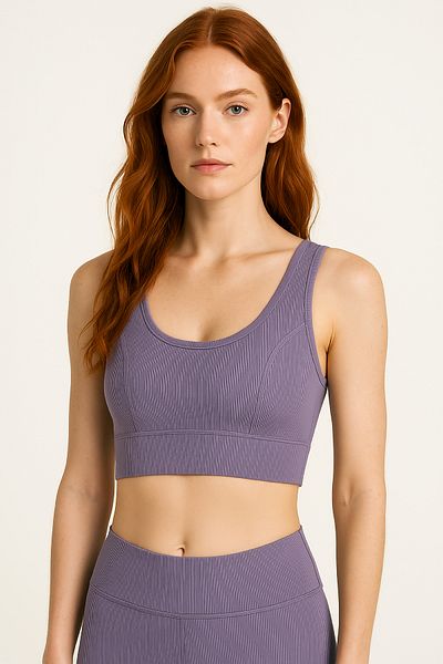 HNX Thick Strap Recovery Ripped Sports Bustier |   Magenta
