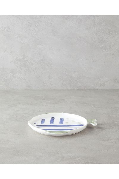 English Home Marinique Porcelain Cake Plate 23 cm Blue-Green