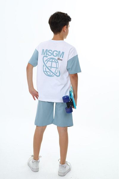 TRENDİMİZBİR Set pantaloni scurți pentru băiat cu imprimeu MSGM