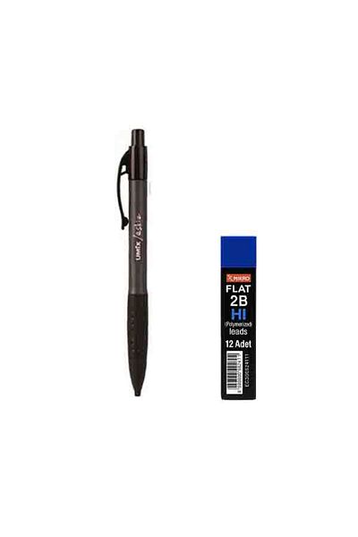 Umix Exam / Sketch Versatil Pen 1.8 X 0.9 mm Black U1307-Si Micro Pen Tip 2B 1.8 mm