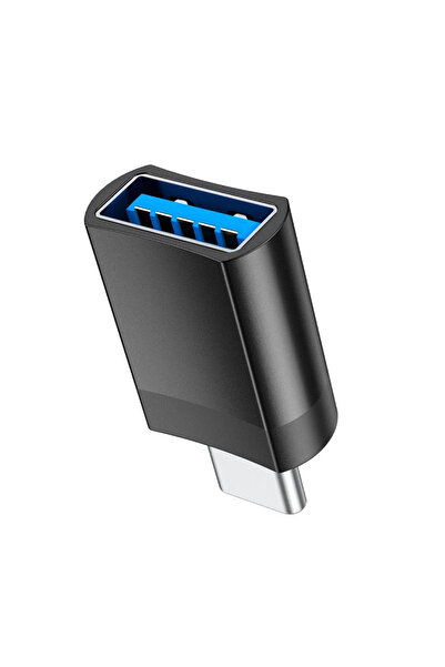 REDz Accessories Προσαρμογέας OTG, θύρα USB και βύσμα Type-C, Hoco UA17, μαύρο