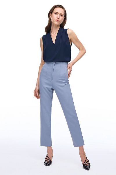 Perspective Morningstar Regular Fit Long Gray Trousers