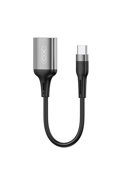 REDz Accessories Cable Adapter Xo-nb201, Usb Female To Type-c Male, Super Speed, Otg Data Transfer, 15cm, Black
