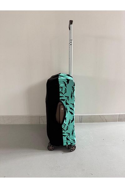 red sable EXPORT SURPLUS SUITCASE COVER EYE-CATCHING PATTERN DOUBLE COLOR