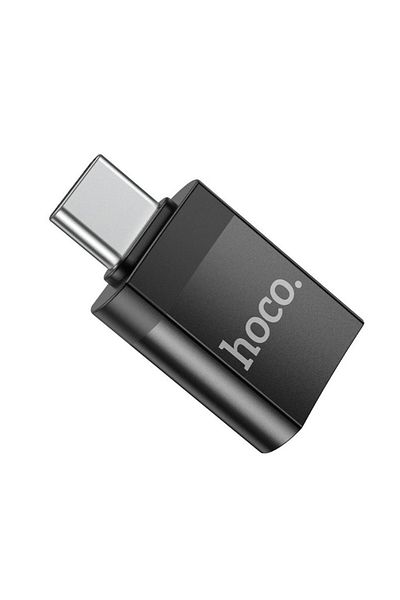 REDz Accessories Adaptor OTG, port USB și mufă Type-C, Hoco UA17, negru