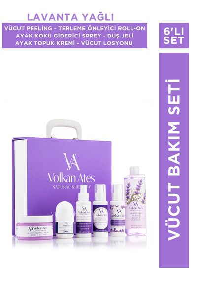 Volkan Ates Natural & Beauty Vücut Bakım Seti (Vücut Peeling & Losyonu - Ayak...