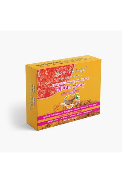 Hair Energy Ayurvedic Ubtan Soap | Saffron, Sandalwood, Nagkesar | Ideal for All Skin Types | 100g