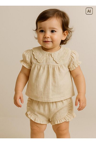 kitikate Organic Belkis Set of 2 - Beige