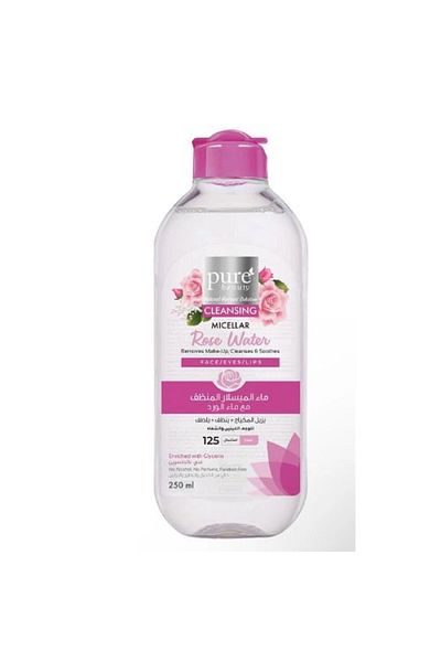 PURE BEAUTY Micellar Cleansing Water with Rose Water - 250ml