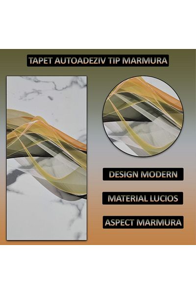 NEXTLY Set 10 X Tapet Autoadeziv Imitatie Marmura , Waterproof, Ajustabil, Adeziv Puternic, Usor