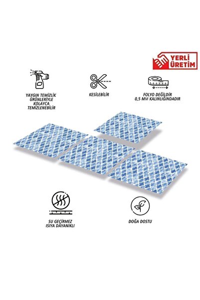 TİNK Kendinden Yapışkanlı Pop Serenity Desenli Pvc Karo 30x30 Cm (33 Adet) 3m2