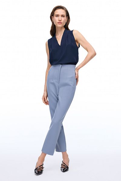 Perspective Morningstar Regular Fit Long Gray Trousers