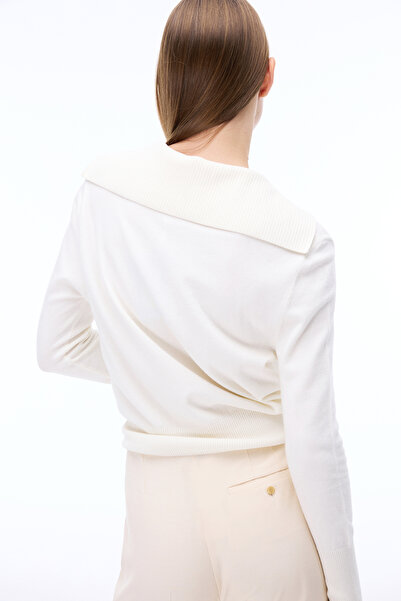 Perspective Seras Comfortable Fit Long Length Wide Leg Beige Color Women's Trousers