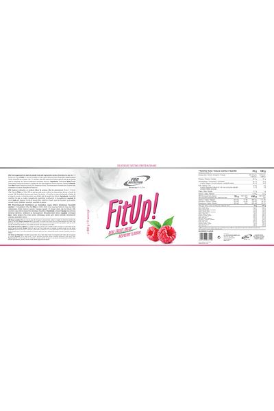 Pro Nutrition Women's protein with fruit or chocolate pieces, FitUp! Raspberry 900g
