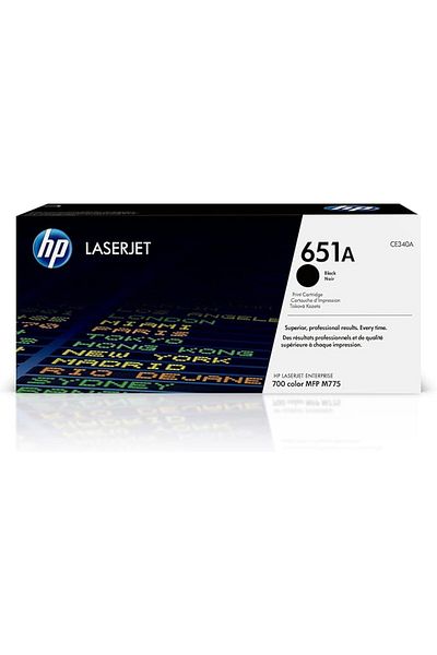 HP 651A Black Original LaserJet Toner Cartridge - CE340A