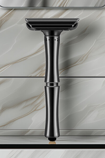 Qualis ماكينة حلاقة معدنية بالكامل قابلة للتعديل Q16 + 5 شفرات حلاقة بلاتينية