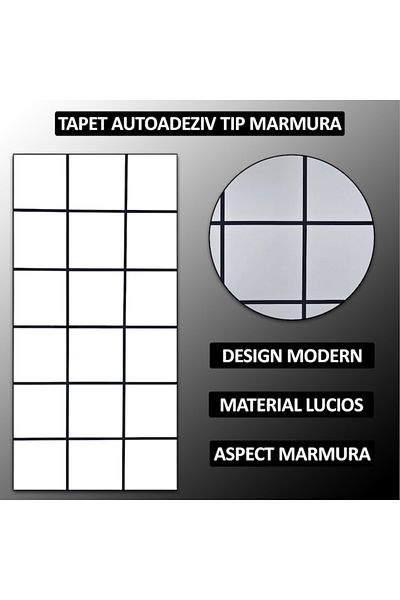 NEXTLY Set 10 X Tapet Autoadeziv Imitatie Marmura , Waterproof, Ajustabil, Adeziv Puternic, Usor