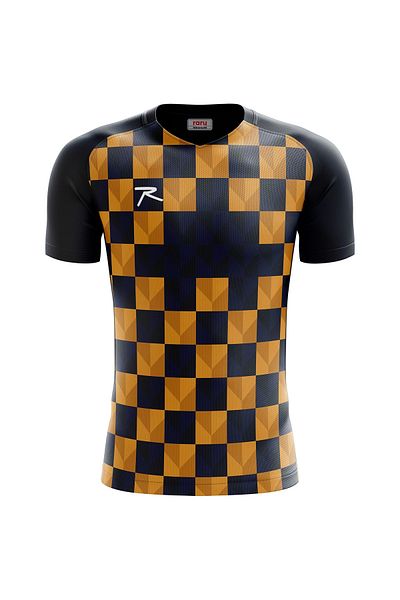 raru Tricou din jerseu Quadrum Galben
