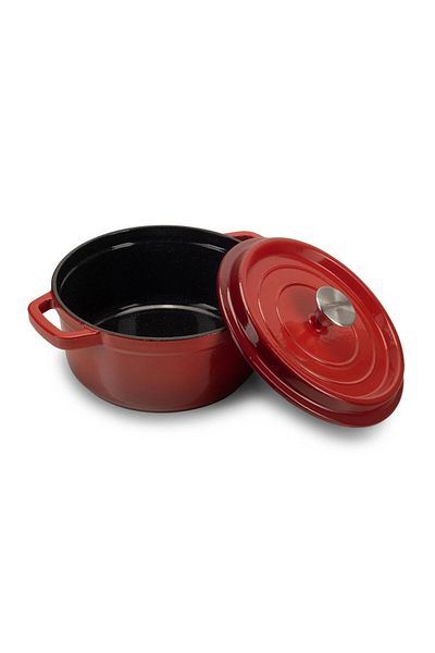Hausberg Enameled cast iron pot with lid Hausberg, size 22x10 cm, capacity 3l