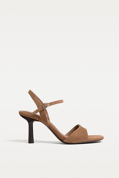 Stradivarius Leather high-heel sandals