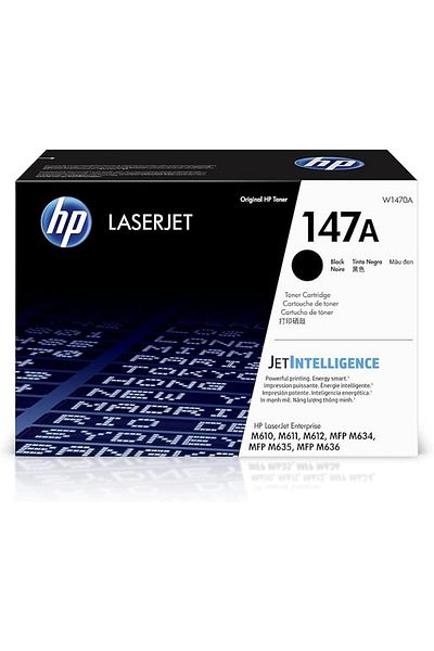 HP 147A Black LaserJet Original Toner Cartridge - W1470A