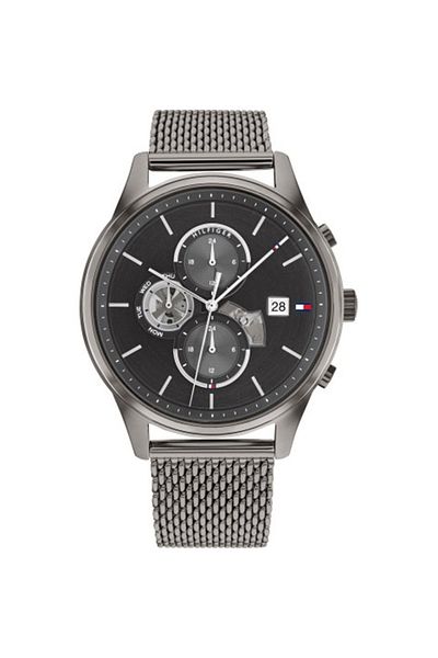 Tommy Hilfiger Men’s Analogue Quartz Watch with Stainless Steel Case and Mesh Bracelet