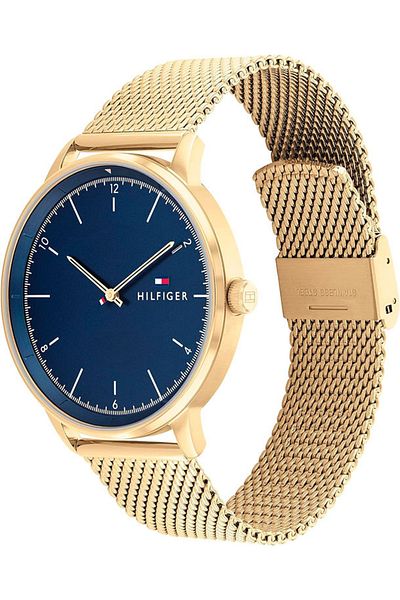Tommy Hilfiger Men’s Analogue Quartz Watch with Stainless Steel Case and Mesh Bracelet