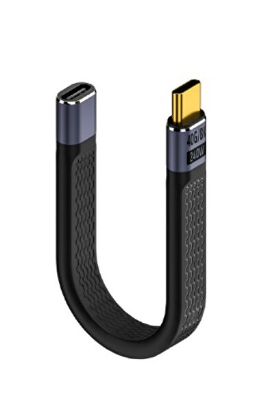 silabor Type-C To Type-C Dişi 40 GBPS 8K Kablo 240W Pd Hızlı Data Kablosu C-25 10 Cm